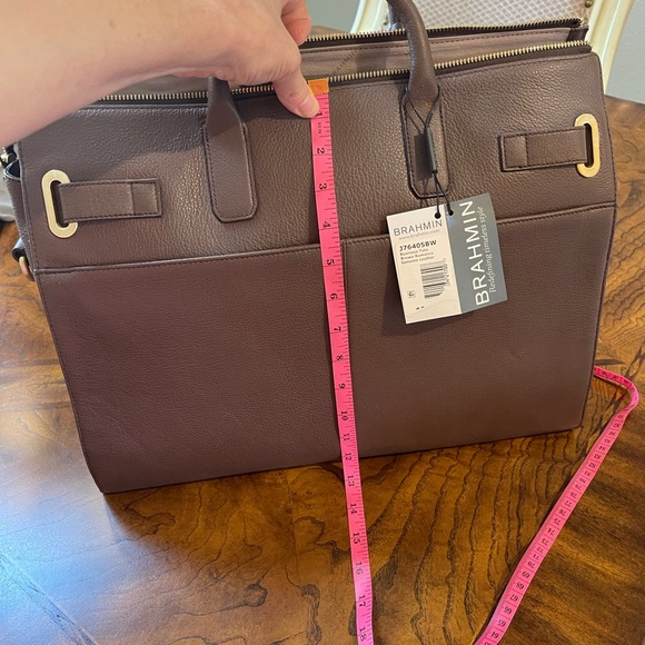 Brahmin Business Tote/ Briefcase NWT, Brown - Picture 6 of 6